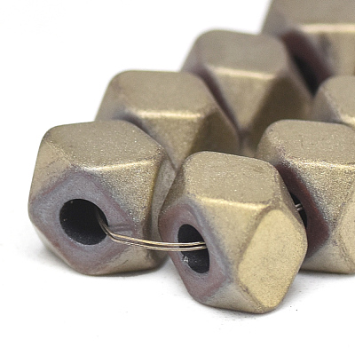 Electroplate Non-magnetic Synthetic Hematite Beads Strands G-T061-05E-1