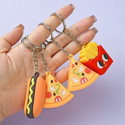 PVC Plastic Pendant Keychain KEYC-YW0001-13-1