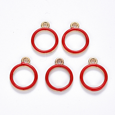 Alloy Enamel Pendants ENAM-S121-086A-1