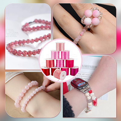 11 rolls 11 colors Flat Elastic Crystal String EW-PH0001-11-1