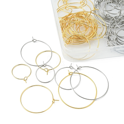 64Pcs 8 Style 316 Surgical Stainless Steel Wine Glass Charms Rings STAS-FS0001-32-1