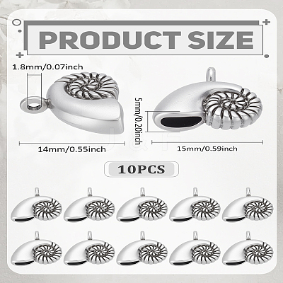10Pcs Tibetan Style Alloy Pendants FIND-LP0006-85-1