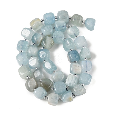 Natural Aquamarine Beads Strands G-A254-A01-02-1