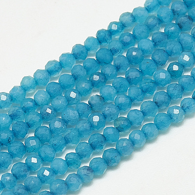 Natural White Jade Beads Strands X-G-S300-119D-2mm-1