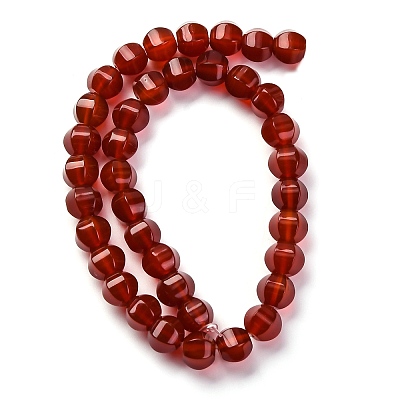 Dyed & Heated Natural Carnelian Beads Strands G-G177-I01-01-1
