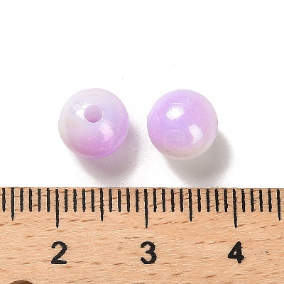 Opaque Acrylic Beads OACR-Z016-01A-10-1