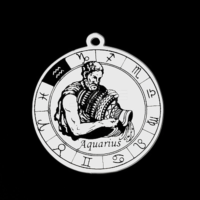Non-Tarnish 201 Stainless Steel Pendants STAS-T056-LA720-11-1