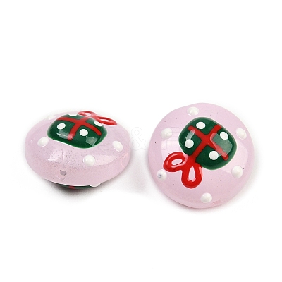 Christmas Handmade Lampwork Enamel Beads X1-LAMP-C020-03C-1
