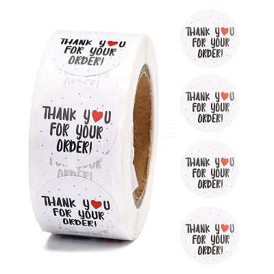 1 Inch Thank You Stickers DIY-G013-A24-1