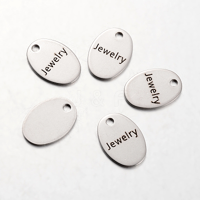 Non-Tarnish Spray Painted 201 Stainless Steel Pendants STAS-I048-G21-1