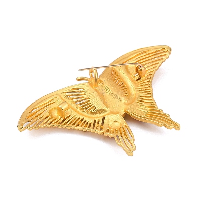 Retro Alloy Rhinestones Butterfly Brooches JEWB-S022-10A-1