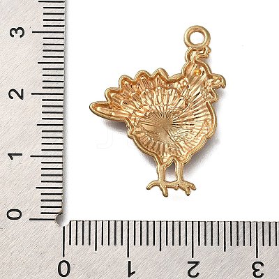 Thanksgiving Day Theme Rack Plating Alloy Enamel Pendants LS-ENAM-S021-05G-A-1