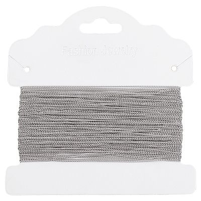 20M Tarnish Resistant 304 Stainless Steel Curb Chains CHS-BBC0001-15-1