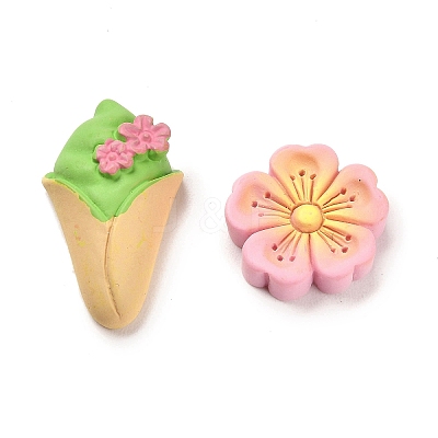 Opaque Resin Imitation Food Cabochons X1-RESI-F045-03M-1