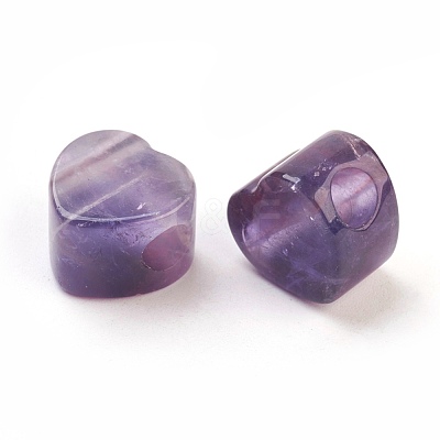 Natural Amethyst European Beads X-G-F580-C02-1
