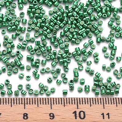 Plated Glass Cylinder Beads SEED-S047-E-002-1