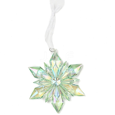 Christmas Transparent Plastic Pendant Decoration LS-HJEW-G022-01B-1
