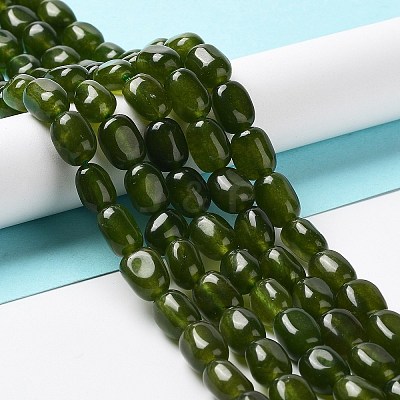 Natural White Jade Beads Strands G-E614-B01-02-1