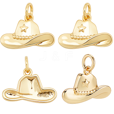 10Pcs Brass Pendants KK-BBC0023-79G-1
