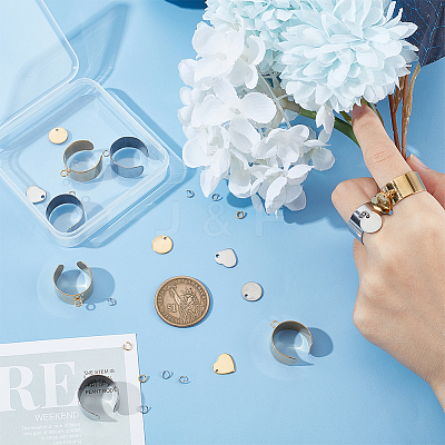 DIY Charm Cuff Ring Making Kit STAS-UN0051-43-1