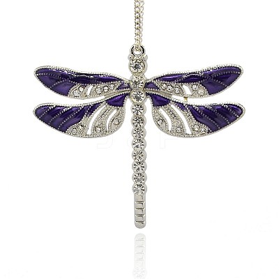 Alloy Enamel Dragonfly Big Pendants ENAM-L034-05P-1