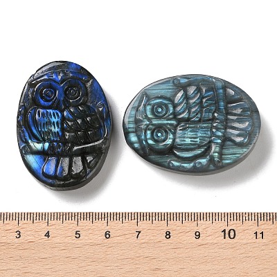 Natural Labradorite Cabochons G-I368-B10-1