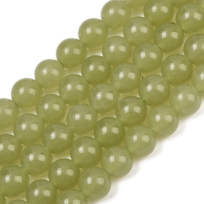 Natural Dyed White Jade Beads Strands GG-CBAEB22-B01-10mm-05-1