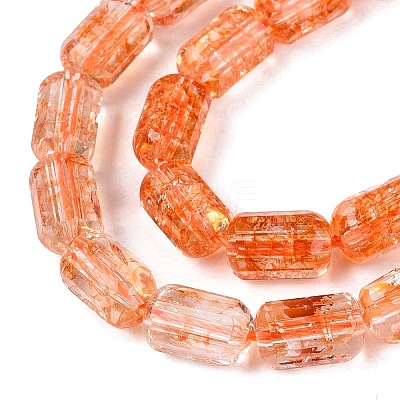 Crackle Transparent Glass Beads Strands GLAA-N068-05A-09-1