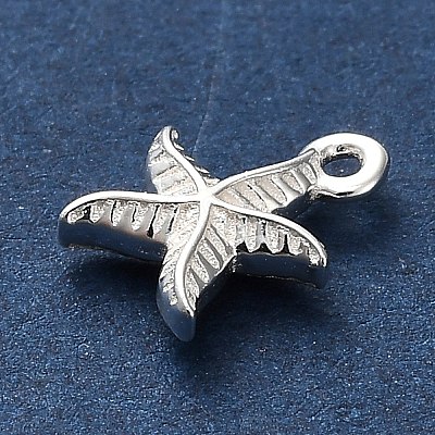 925 Sterling Silver Starfish Charms STER-U009-09S-02-1