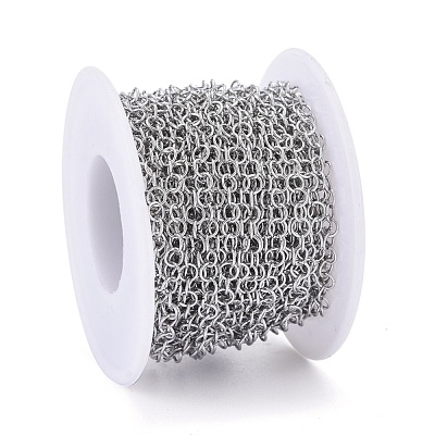 Tarnish Resistant 304 Stainless Steel Rolo Chains CHS-F011-08A-P-1