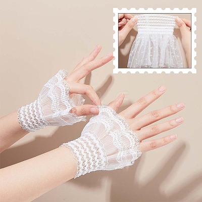 2 Pairs 2 Style Polyester Oversleeves AJEW-NB0004-03A-1