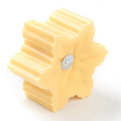 Snowflake Shaped Aromatherapy Smokeless Candles DIY-C001-01C-1