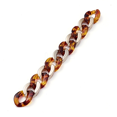 Handmade CCB Plastic Curb Chain AJEW-JB00678-1