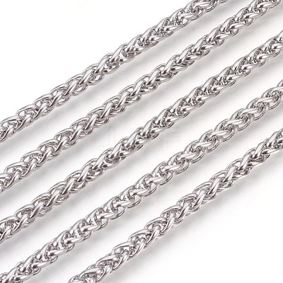 Tarnish Resistant 304 Stainless Steel Wheat Chains CHS-L017-21D-1