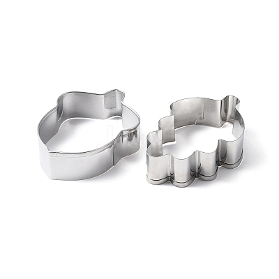 Non-Tarnish Thanksgiving 430 Stainless Steel Cookie Mold DIY-E068-01P-01-1