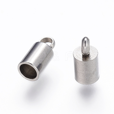 Tarnish Resistant 304 Stainless Steel Cord Ends STAS-P162-11-5mm-1