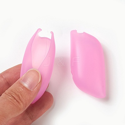 Silicone Portable Toothbrush Case X-SIL-WH0001-05-1