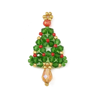 Christmas Glass Pendants PALLOY-MZ01422-1