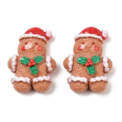 Christmas Opaque Resin Cabochons CRES-Z015-01B-1