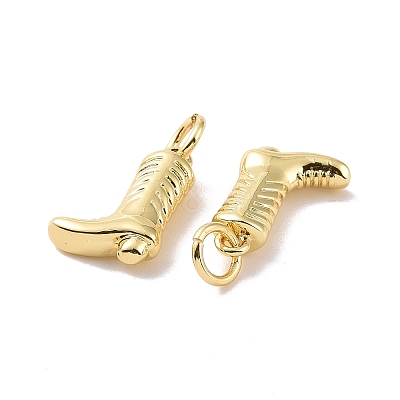 Rack Plating Brass Charms ZIRC-C042-08G-1