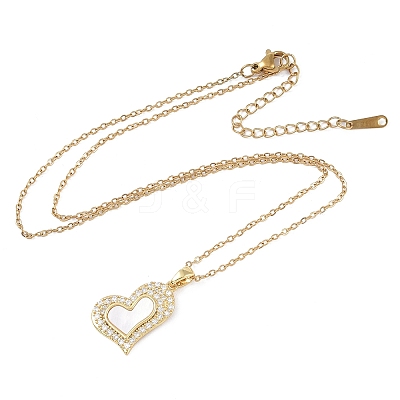 201 Stainless Steel Cable Chain Necklaces NJEW-P309-12G-1