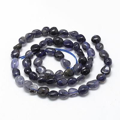 Natural Cordierite/Iolite/Dichroite Beads Strands G-R445-6x8-33-1