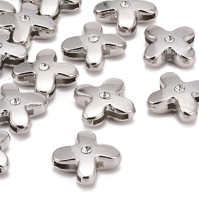 Letter Slider Beads for Watch Band Bracelet Making ALRI-O012-X-NR-1