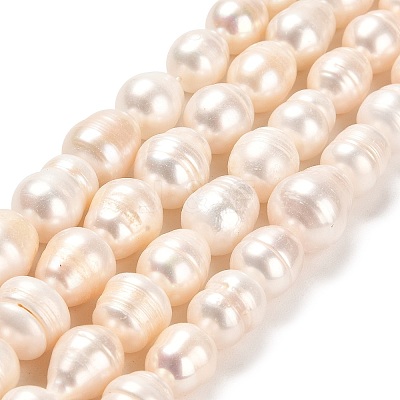 Natural Cultured Freshwater Pearl Beads Strands PEAR-E016-109-1