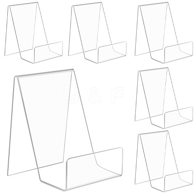 6Pcs Acrylic Book Stand for Kitchen Counter ODIS-SP0001-04C-1