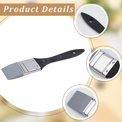 1Pc Silicone Brushes with Wooden Handle AJEW-GF0012-92A-1