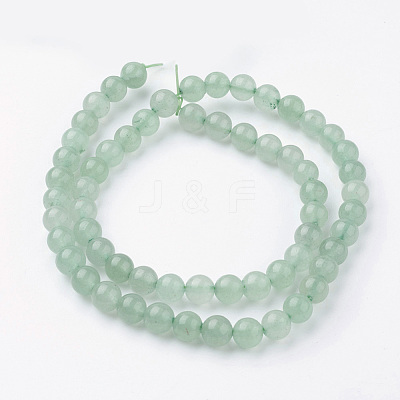 Natural Green Aventurine Bead Strands G-G735-63-8mm-1