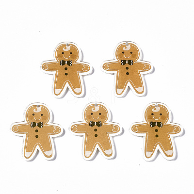 Transparent Printed Acrylic Pendants KY-S163-338-1