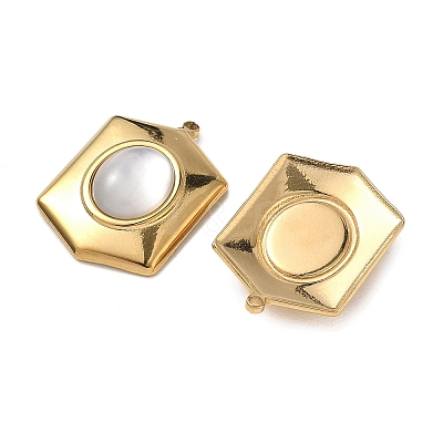 Natural Freshwater Shell Pendants STAS-G397-19G-01-1
