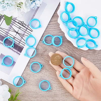 60Pcs Silicone Pendant SIL-GF0001-44-1